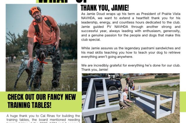 first page of prairie vista 2025 newsletter