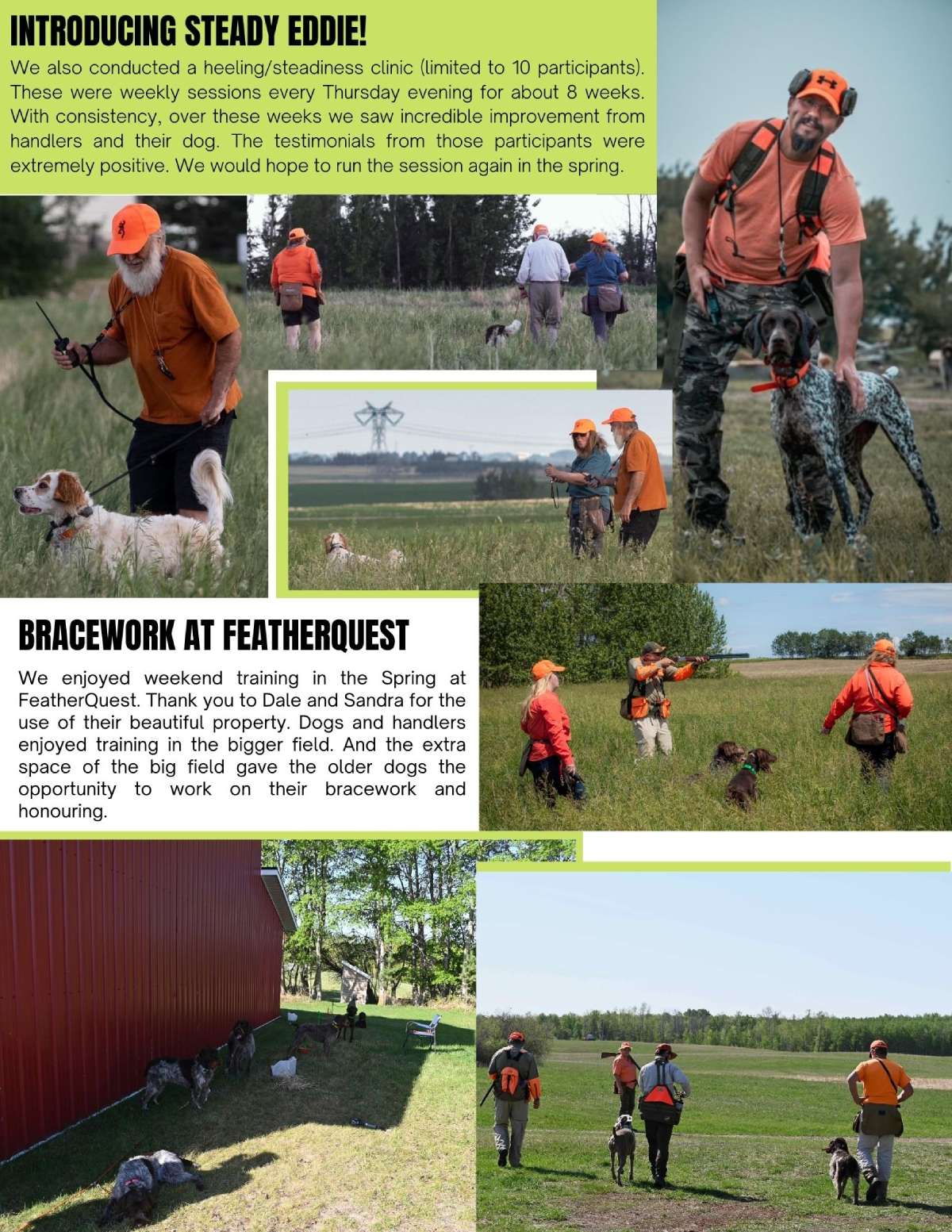 second page of prairie vista newsletter