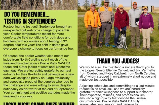 third page of prairie vista 2025 newsletter