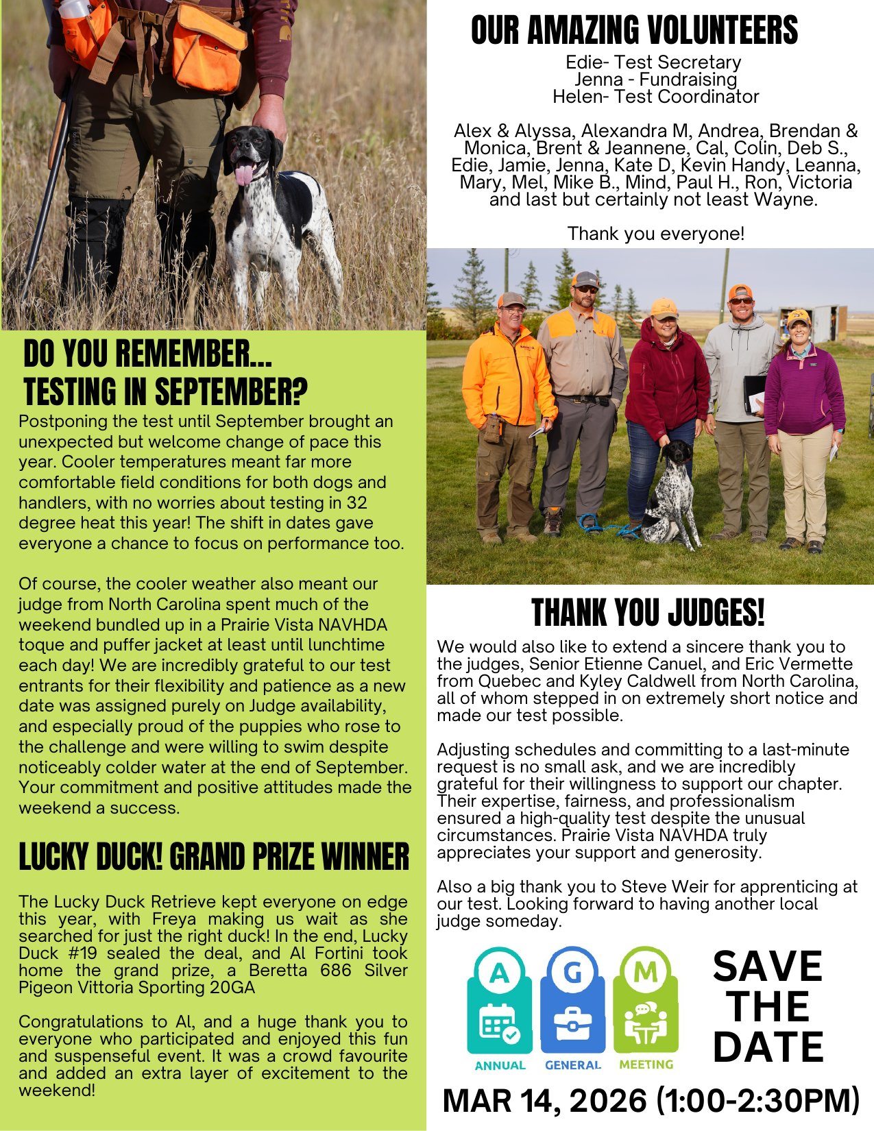 third page of prairie vista 2025 newsletter