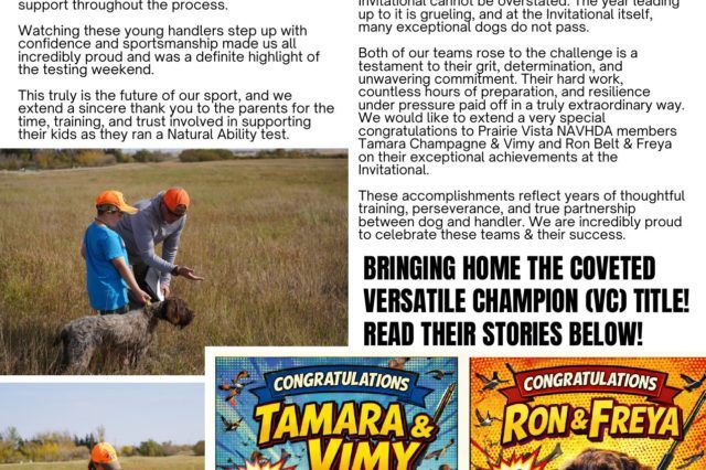 fourth page of prairie vista 2025 newsletter